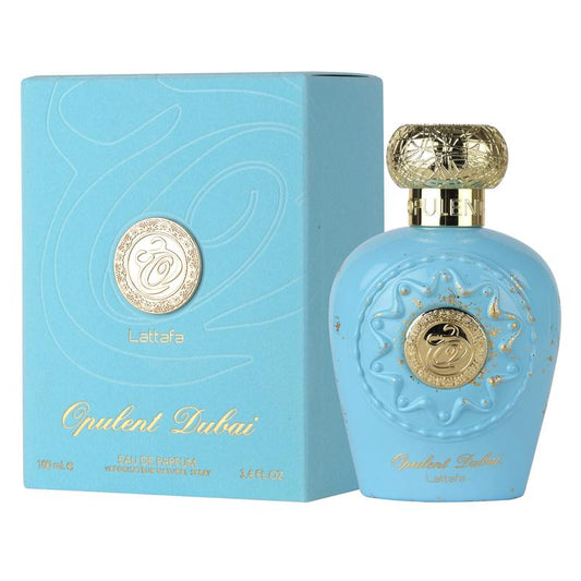 Lattafa Opulent Dubai for Unisex Eau De Parfum Spray, 3.4 Ounce